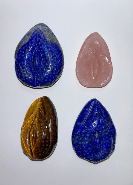 Female carving lapis lazuli