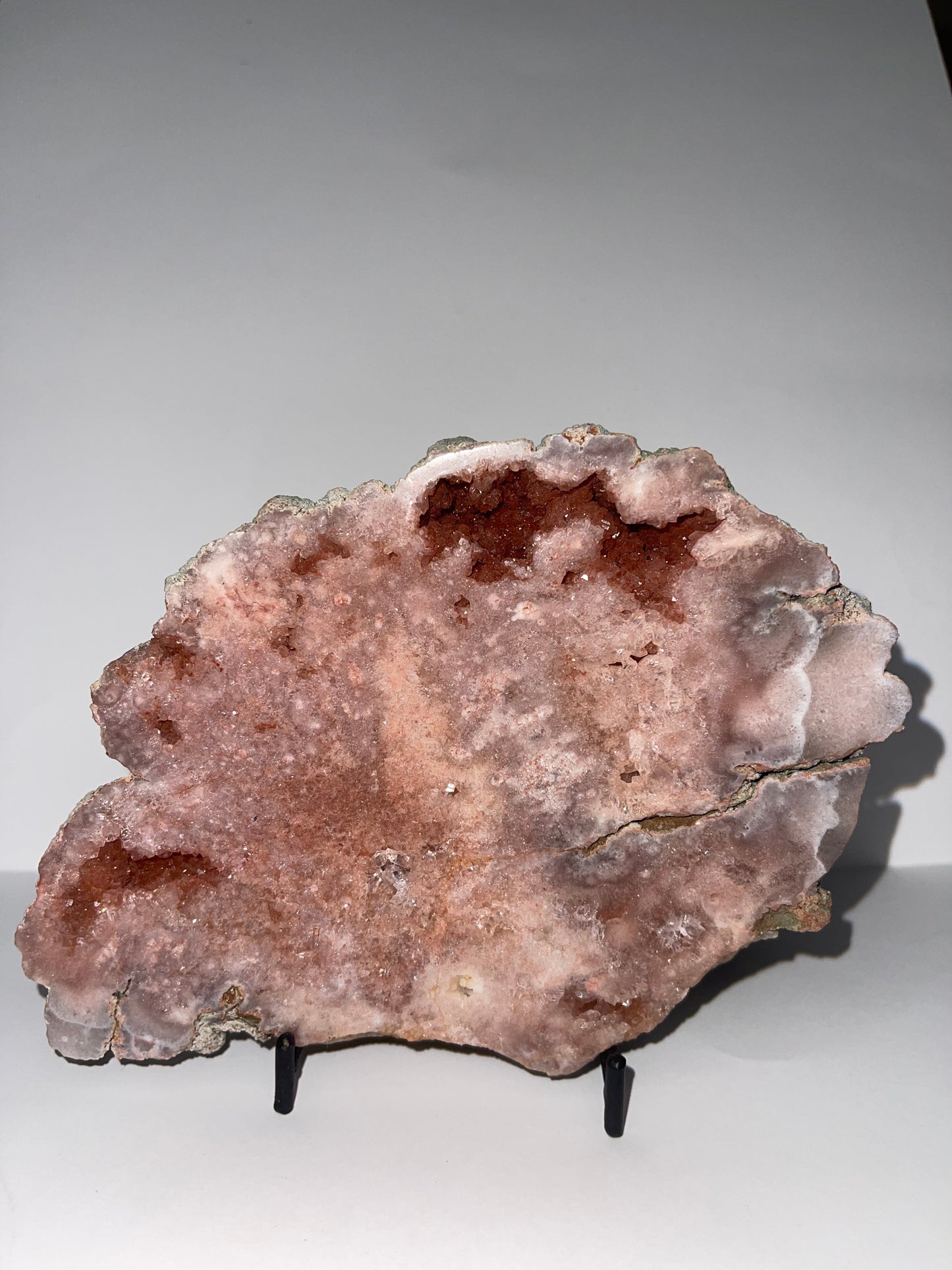 Pink amethyst slab