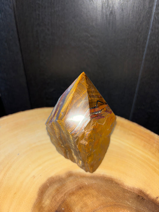 Tiger's Eye half polished point