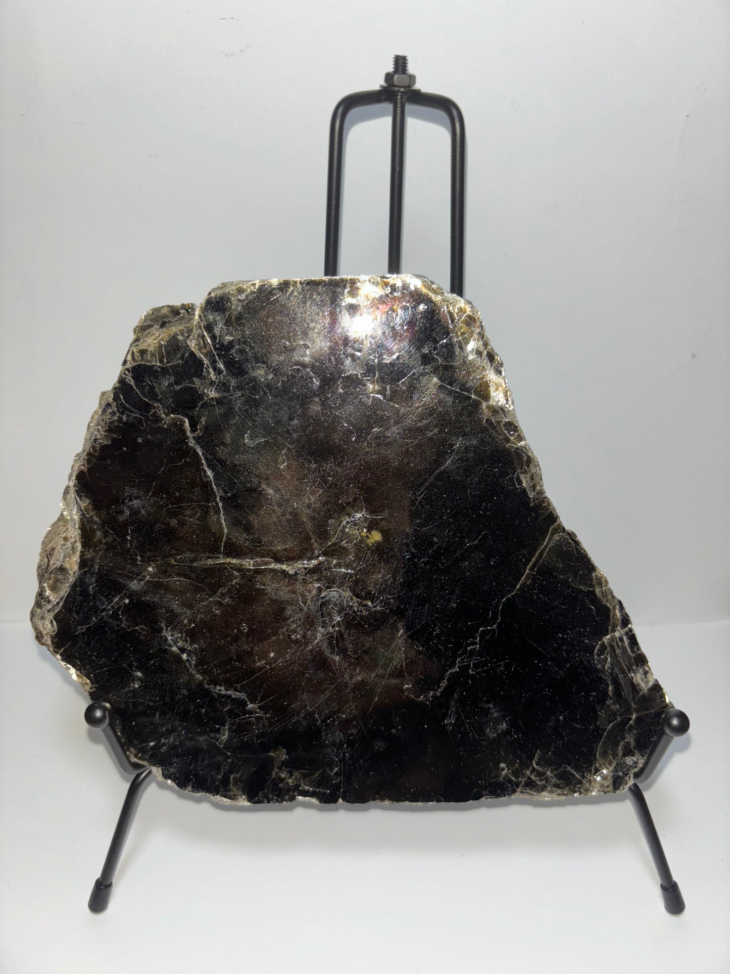 Mica slab on stand