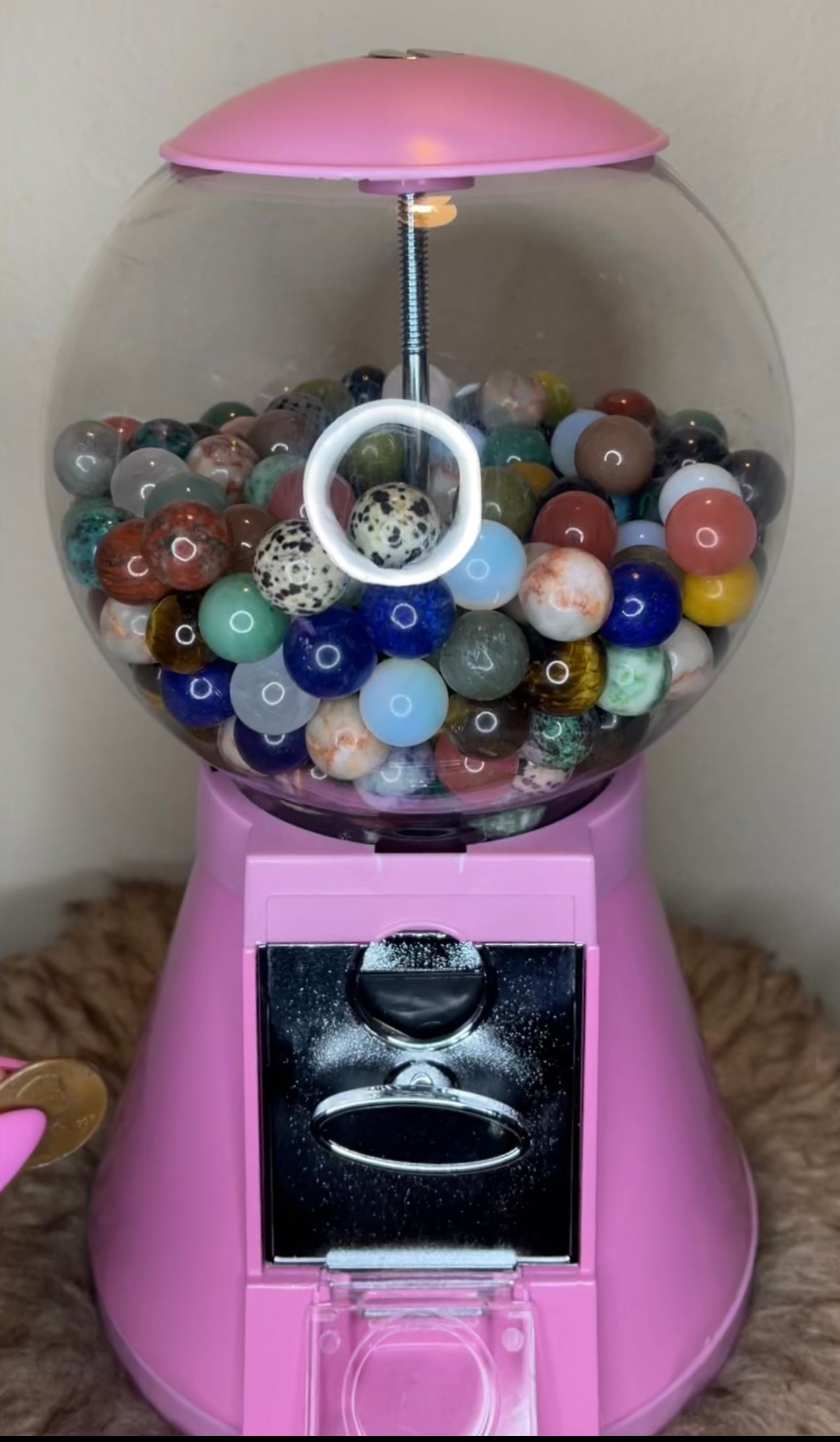 Customized crystal sphere gumball machine